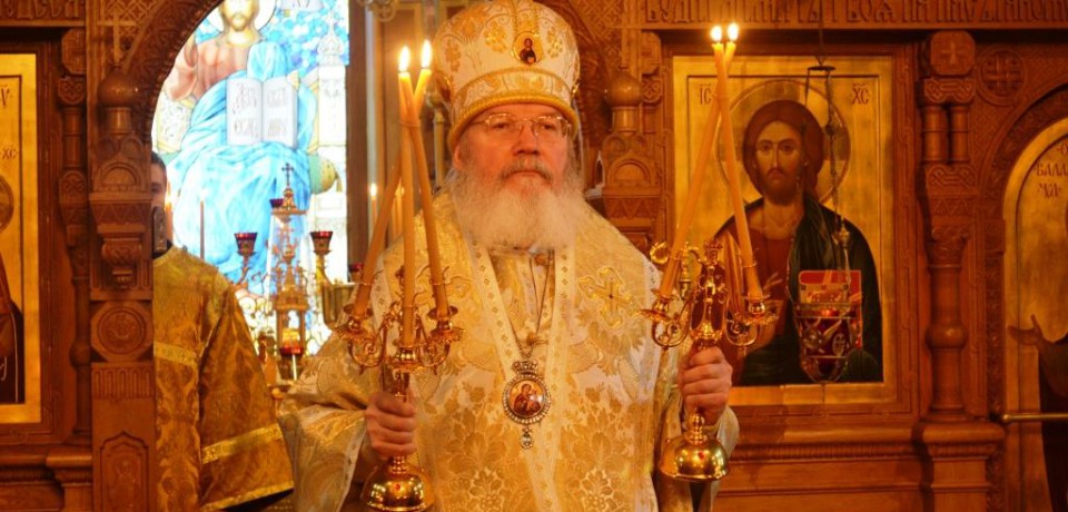 Епископ Троицкий Панкратий совершил Божественную Литургию на Московском подворье Валаамского монастыря