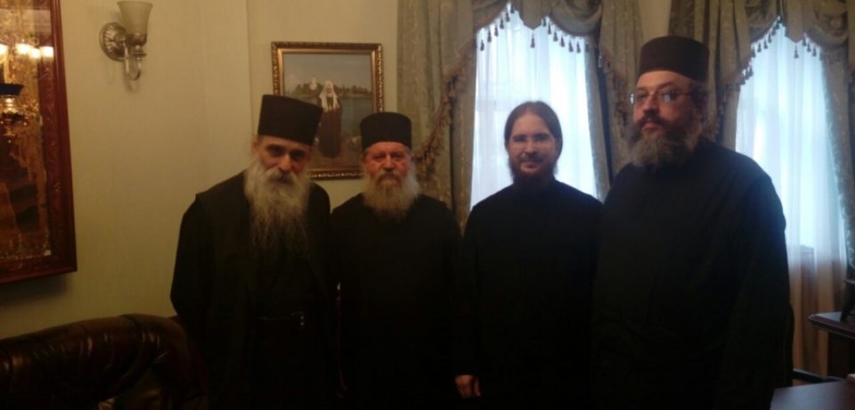 Делегация греческих священников посетила Московское подворье Валаамского монастыря
