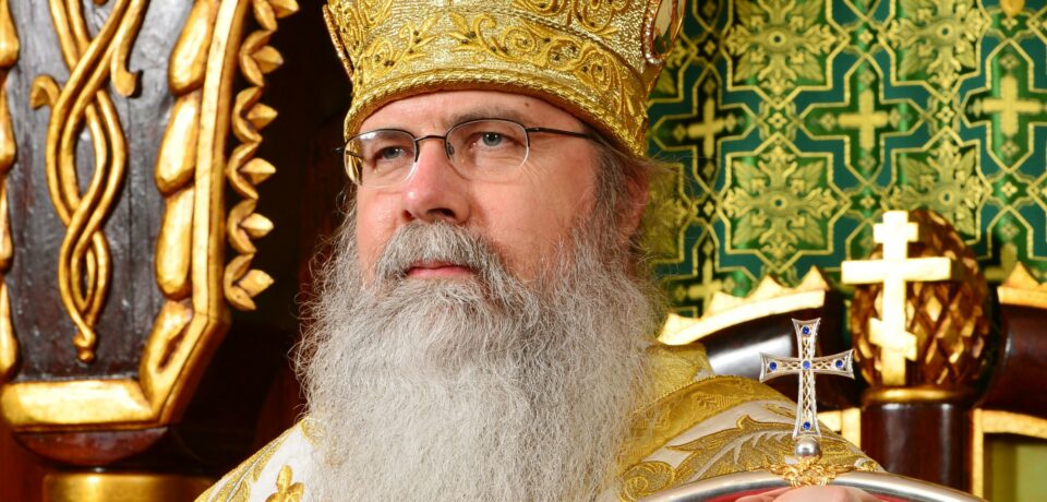 Поздравление Блаженнейшаго Тихона, Архиепископа Вашингтонского, Митрополита всея Америки и Канады в адрес прихожан подворья с праздником прпп. Сергия и Германа Валаамских